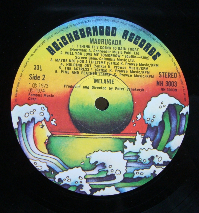 Melanie  ‎– Madrugada - Neighborhood Records  ‎– NH 3003