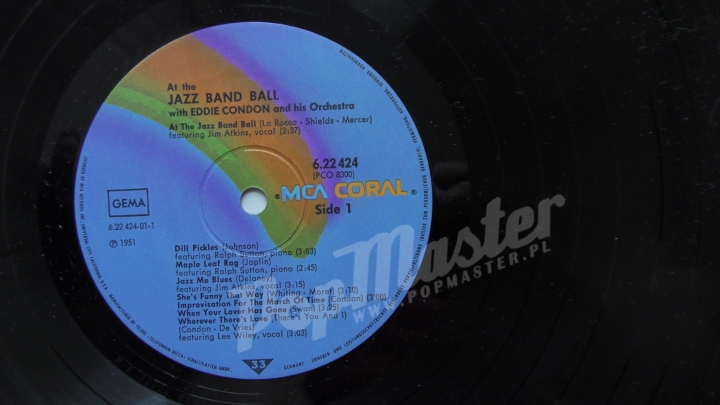 Eddie Condon At The Jazz Ball With Eddie Condon And His Orchestra MCA 6.22424 AK WWW.POPMASTER.PL Vinyl Records Jazz