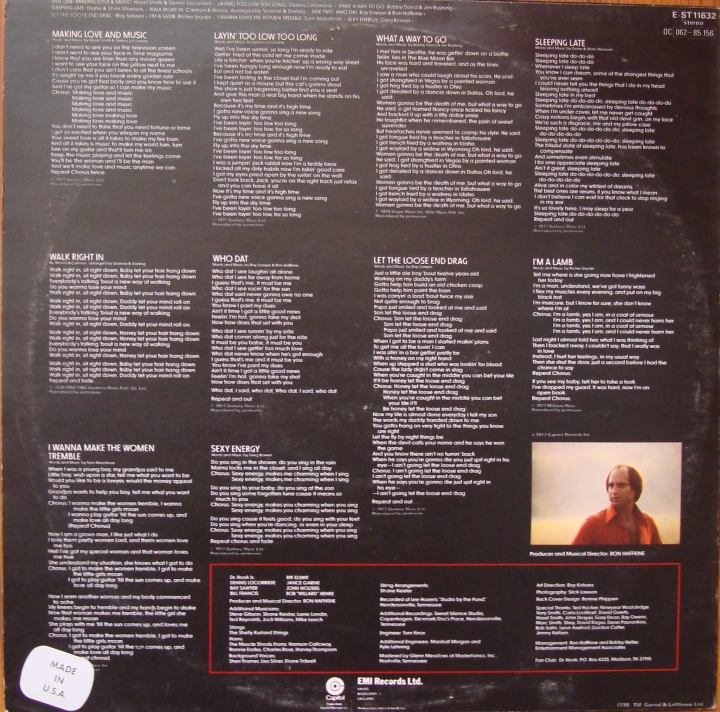 Dr. Hook ‎– Makin' Love And Music ST 11632