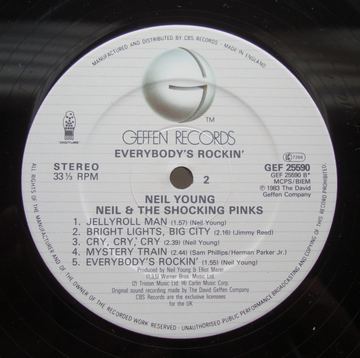 Neil Young & The Shocking Pinks ‎– Everybody's Rockin' 25590 Rock,Rock & Roll 