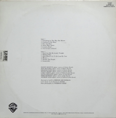 James Taylor, Płyty Winylowe