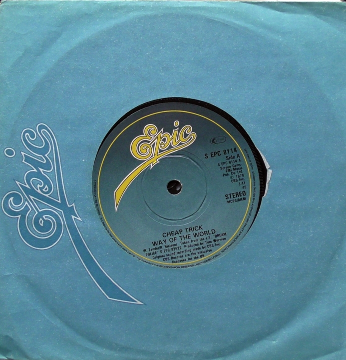 Cheap Trick ‎– Way Of The World, Epic ‎– S EPC 811,Winyl, 7", 45 RPM, Single