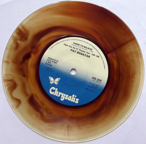 Pat Benatar ‎– Fire And Ice Płyta Winylowa, Chrysalis ‎– CHS 2529, Vinyl, 7", Clear/Brown
