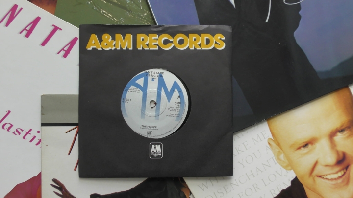 The Police ‎– Can't Stand Losing You A&M Records ‎– AMS 7381 Vinyl, 7", 45 RPM, Single, Blue