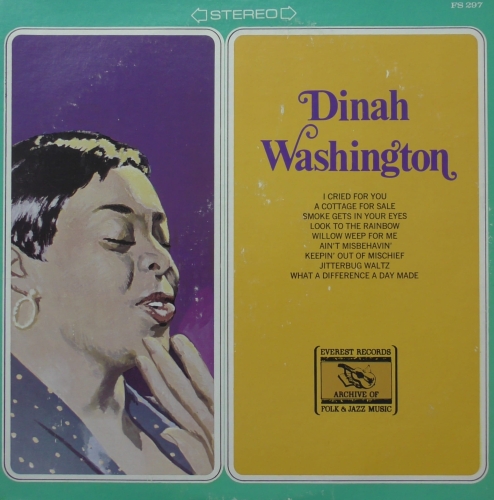 Dinah Washington ‎– Dinah Washington  Everest Records Archive Of Folk & Jazz Music ‎– FS 297