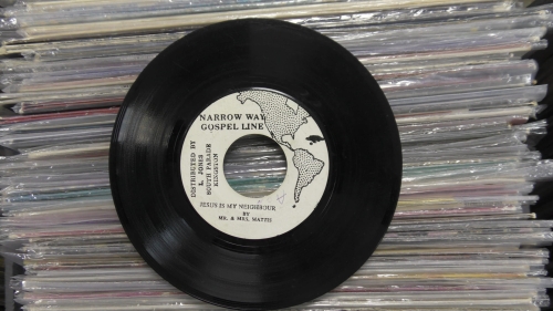 Mr & Mrs Mattis ‎– Jesus Is My Neighbour / When You Feel Blue Vinyl, 7", 45 RPM Narrow Way Gospel Line