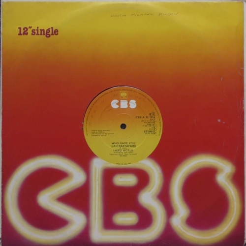 Third World ‎– Dancing On The Floor (Hooked On Love) CBS ‎– CBS A 13 1214