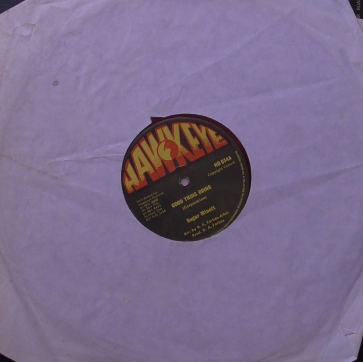 Sugar Minott / Session In Session ‎– Good Thing Going / Bad Things Hawkeye ‎– HD 034 Vinyl, 12", 45 RPM, Red Vinyl