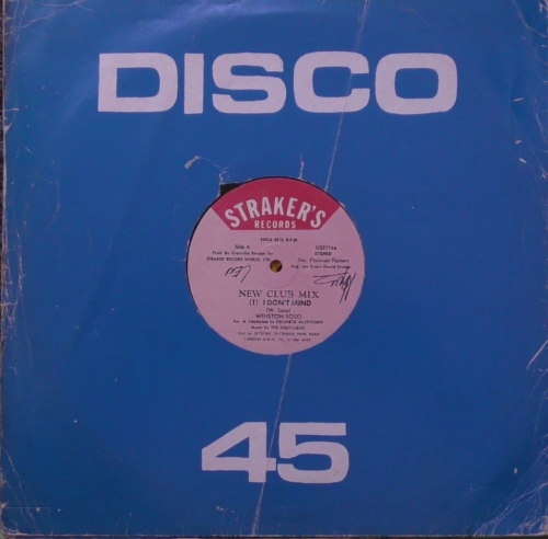 Winston Soso ‎– I Don't Mind Straker's Records ‎– GS2774