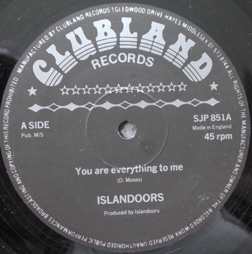 Islandoors ‎– You Are Everything To Me Clubland Records – SJP 851