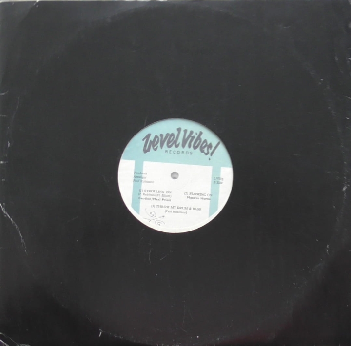 Caution  / Maxi Priest ‎– Throw My Corn Level Vibes! Records ‎– LV-003