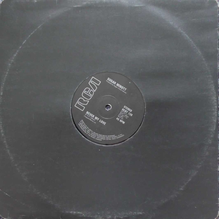 Sugar Minott ‎– Never My Love  RCA ‎– RCAT 138