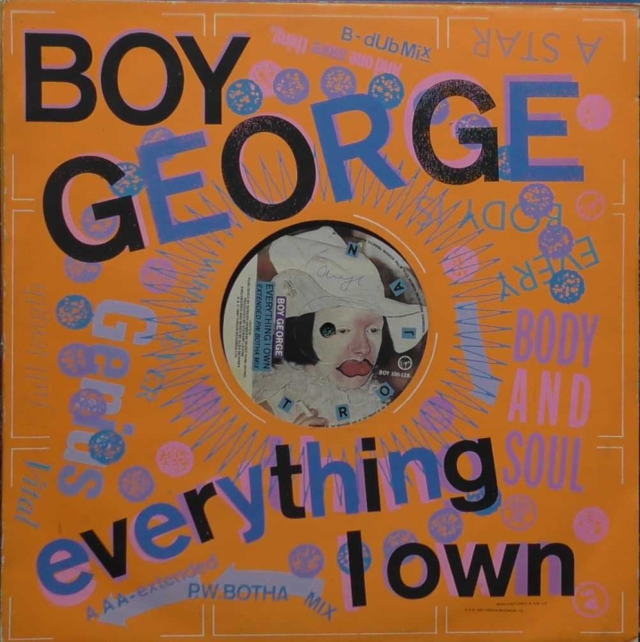 Boy George ‎– Everything I Own Virgin ‎– BOY 100-12