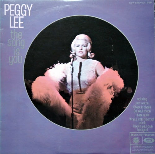Peggy Lee ‎– The Song Is You Music For Pleasure ‎– MFP 1358