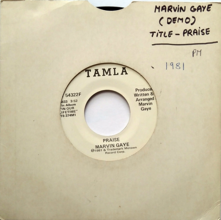Marvin Gaye ‎– Praise Tamla ‎– T 54322F Vinyl, 7", 45 RPM, Promo