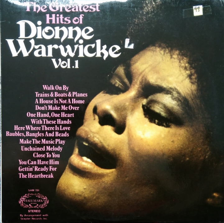Dionne Warwicke* ‎– The Greatest Hits Of Dionne Warwicke Vol. 1 Hallmark Records ‎– SHM 789