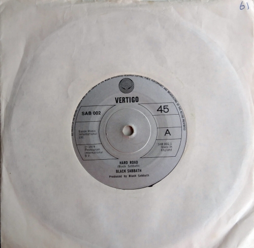 Black Sabbath ‎– Hard Road Vertigo ‎– SAB 002 Purple