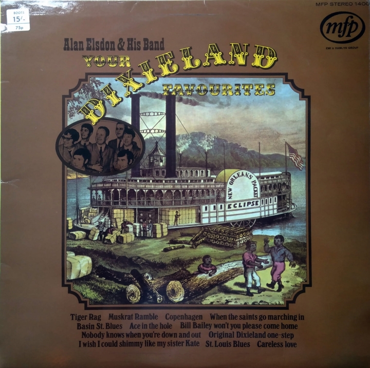 Alan Elsdon & His Band ‎– Your Dixieland Favourites Music For Pleasure ‎– MFP 1400