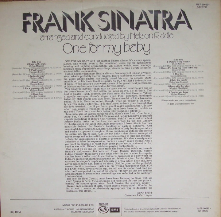 winyle,Frank,Sinatra,One,For,My,Baby,MFP,50089,Stereo