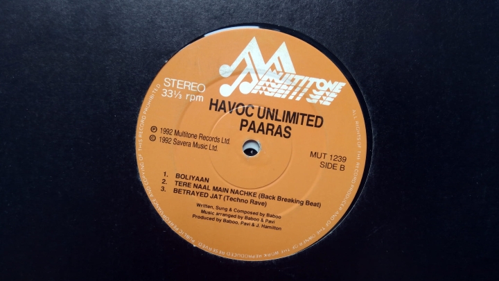 Paaras ‎– Havoc Unlimited Multitone ‎– MUT 1239