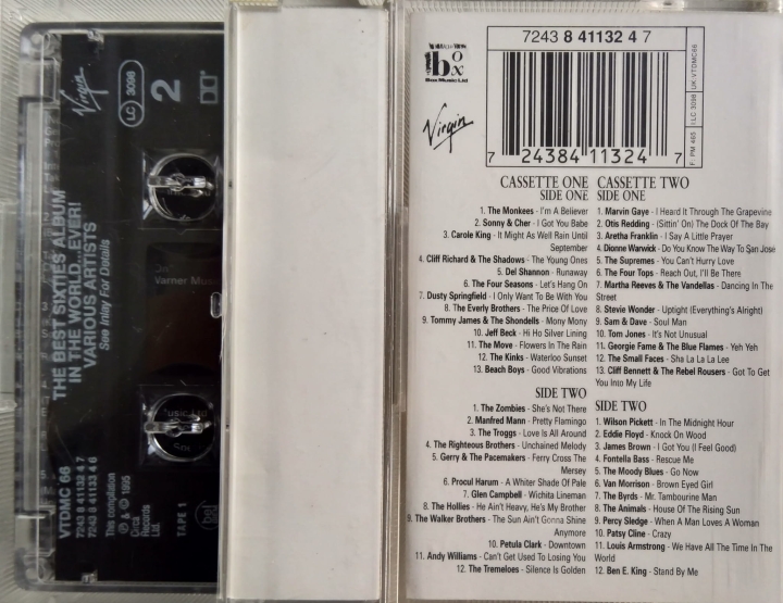 Various ‎– The Best Sixties Album In The World...Ever!  Virgin ‎– VTDMC 66