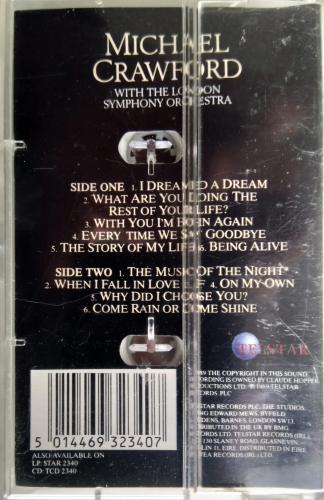Michael Crawford With The London Symphony Orchestra ‎– With Love  Telstar ‎– STAC 2340