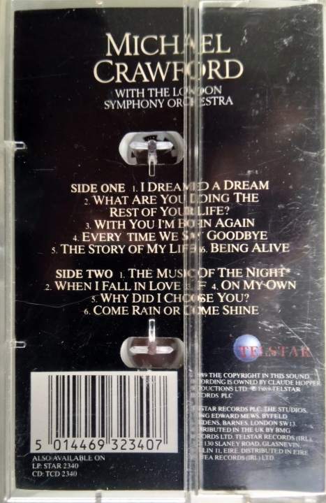 Michael Crawford With The London Symphony Orchestra ‎– With Love  Telstar ‎– STAC 2340