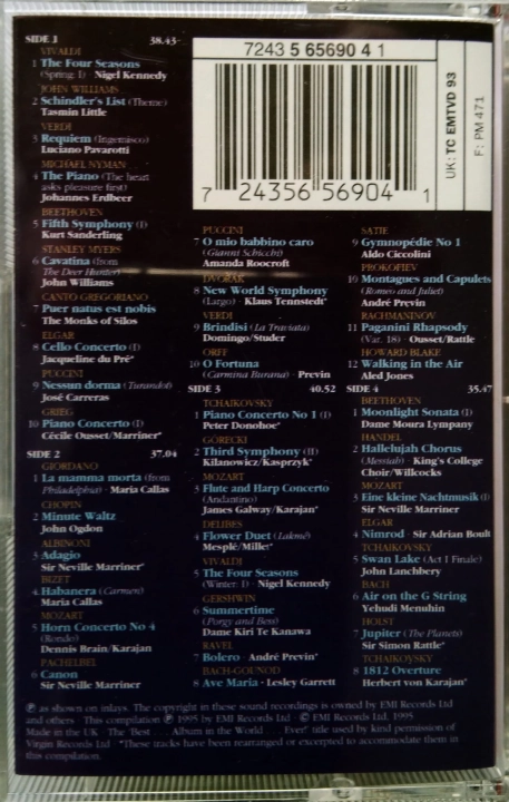 Various ‎– The Best Classical Album In The World...Ever!  EMI ‎– 7243 5 65691 4 0