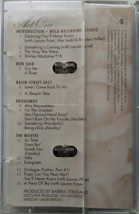 Barbra Streisand ‎– Timeless - Live In Concert Columbia ‎– 497435 4