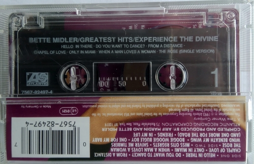 Bette Midler ‎– Experience The Divine Bette Midler Greatest Hits Atlantic ‎– 7567-82497-4
