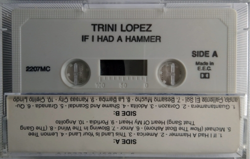 Kasety magnetofonowe Trini Lopez ‎– If I Had A Hammer Success ‎– 2207