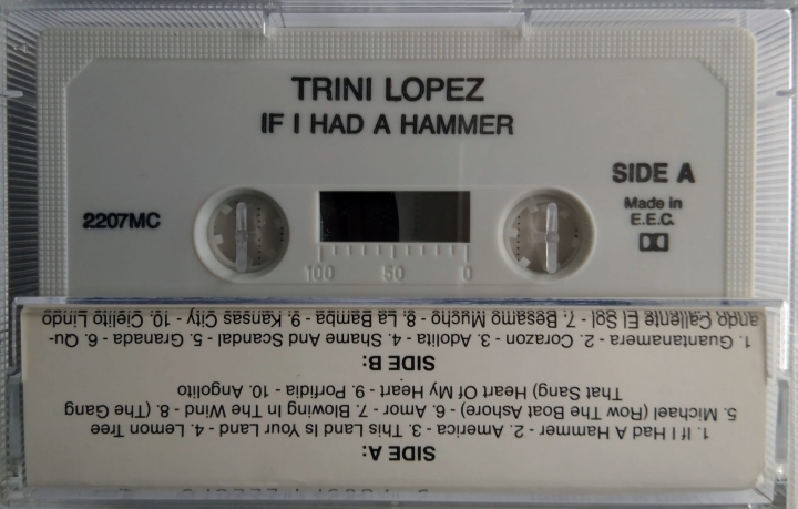 Kasety magnetofonowe Trini Lopez ‎– If I Had A Hammer Success ‎– 2207