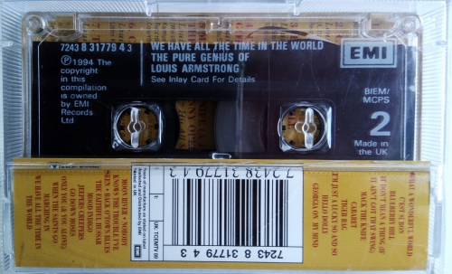 Kasety magnetofonowe Louis Armstrong ‎– The Pure Genius Of Louis Armstrong - We Have All The Time In The World EMI ‎– 7243 8 31779 4 3