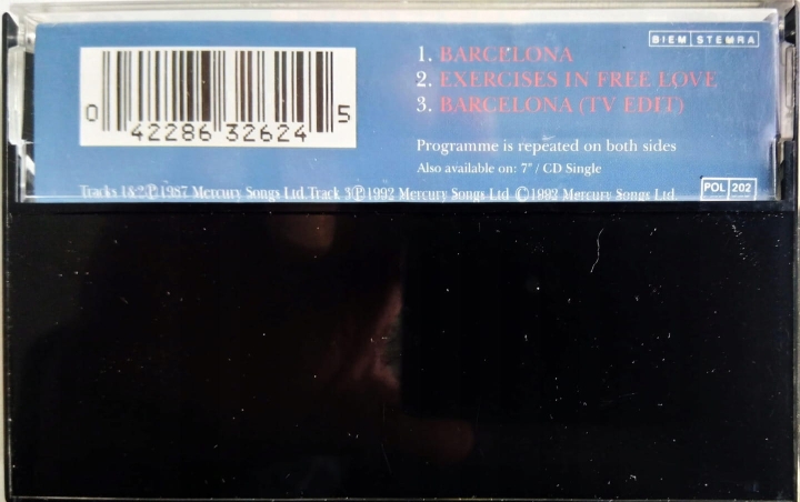 Freddie Mercury & Montserrat Caballé Barcelona Polydor ‎– POCS 221