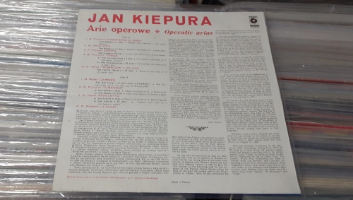 Jan Kiepura ‎– Arie Operowe (Operatic Arias) Polskie Nagrania Muza SX 2229