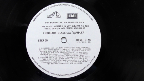 Various – February Classical Sampler EMI – DEMO C 36