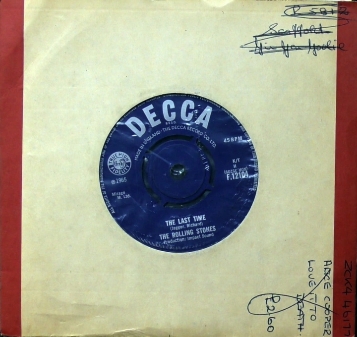 The Rolling Stones – The Last Time Decca – F.12104