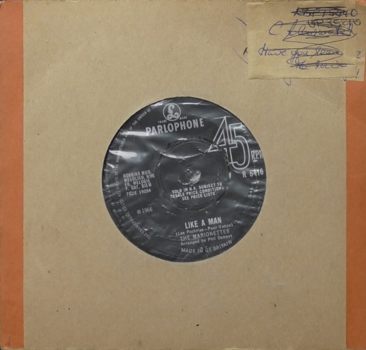 The Marionettes – Like A Man Parlophone – R 5416