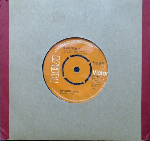 Elvis Presley – Burning Love RCA Victor – RCA 2267