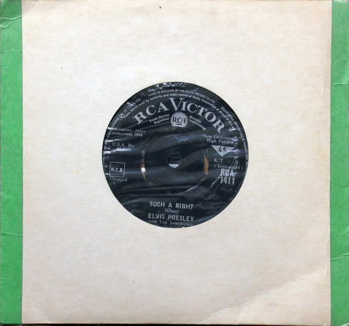 Elvis Presley With The Jordanaires – Such A Night RCA Victor – RCA-1411