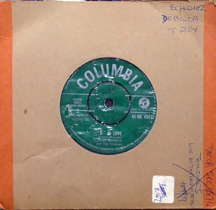 Cliff Richard And The Shadows – I Love You Columbia – 45-DB 4547