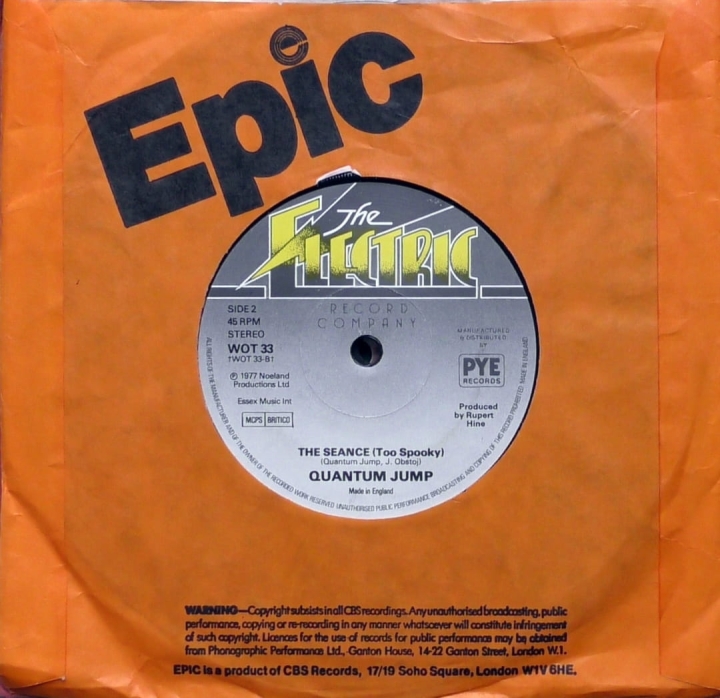 Quantum Jump – The Lone Ranger The Electric Record Company – WOT 33