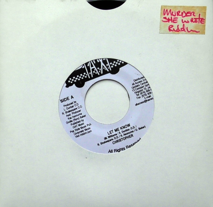 Christopher / Chaka Chaks – Let Me Know / Warn U Taxi – none