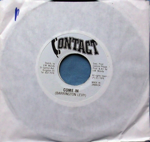 Barrington Levy ‎– Come In  Contact - none