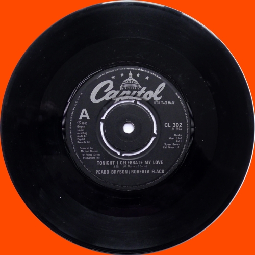 Peabo Bryson / Roberta Flack ‎– Tonight I Celebrate My Love Capitol Records – CL 302