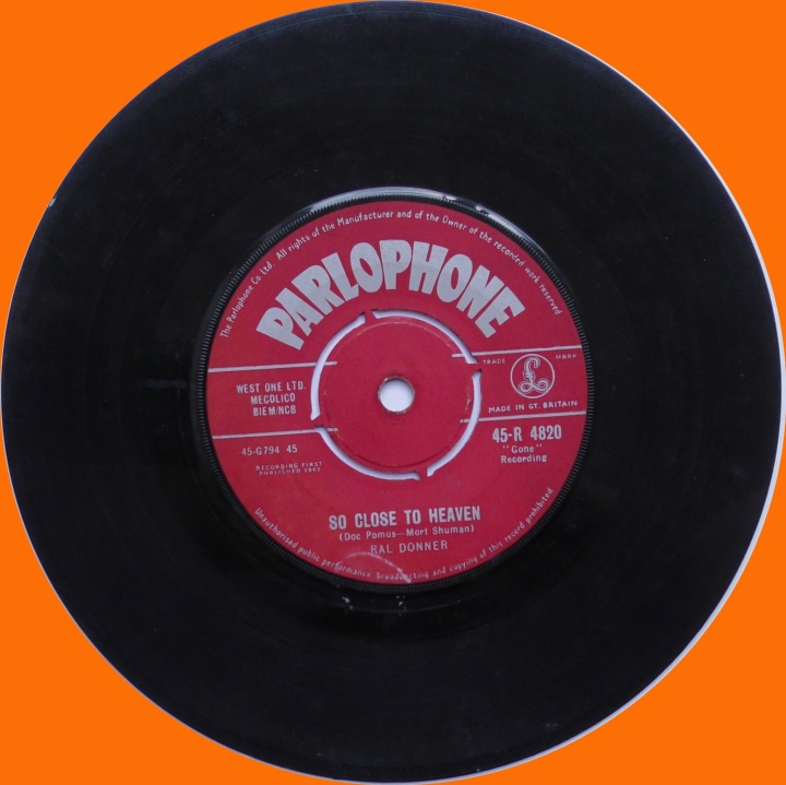 Ral Donner – You Don't Know What You've Got (Until You Lose It) Parlophone – 45-R 4820