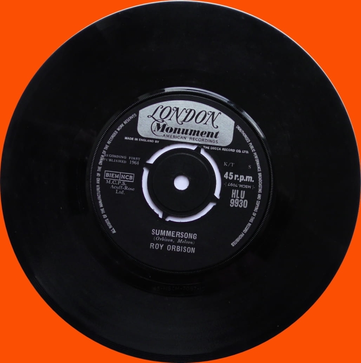 Roy Orbison – Pretty Paper / Summersong London Monument – HLU 9930