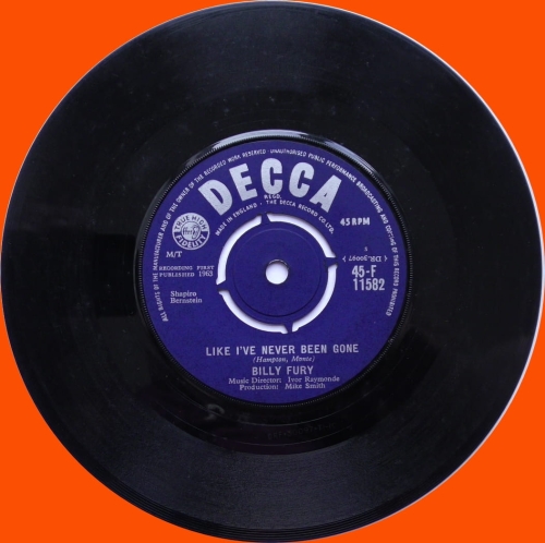 Billy Fury – Like I've Never Been Gone Decca – F 11582