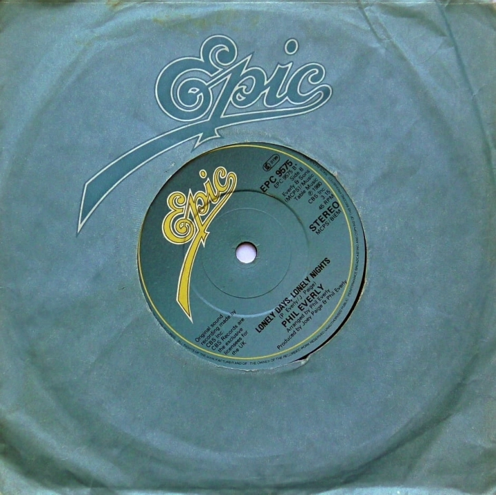 Phil Everly – Dare To Dream Again Epic – EPC 9575 Everly Brothers