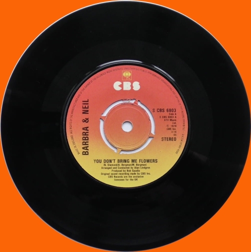 Barbra & Neil – You Don't Bring Me Flowers CBS – S CBS 6803